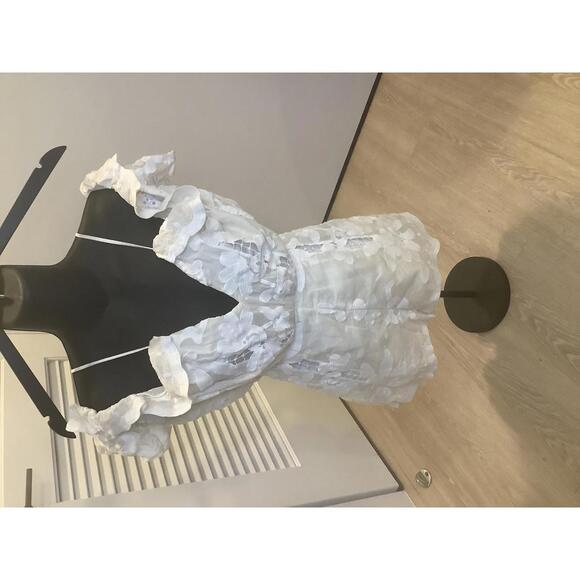 Alice McCall White Lace Shake It Off Romper 0 Bohemian Resortwear Embroidery - Picture 2 of 6